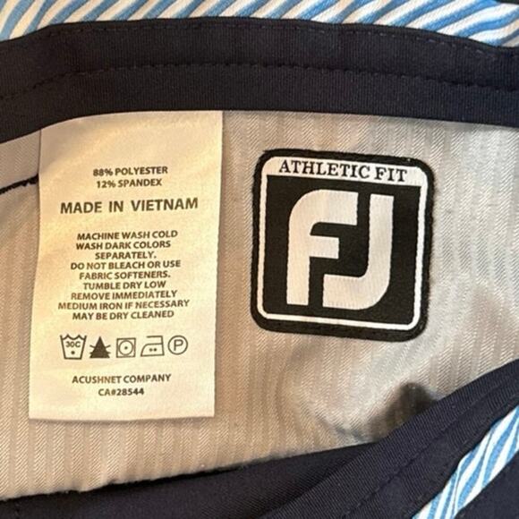 FootJoy FJ Athletic Performance Golf Pants Size 38 x 34 Mens 5 Pocket Style Blue - Picture 4 of 10